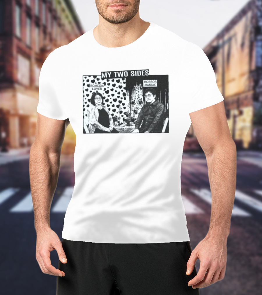 Rumiko Takahashi And Junji Ito My Two Sides Romcom Lover Horror Maniac T-Shirt