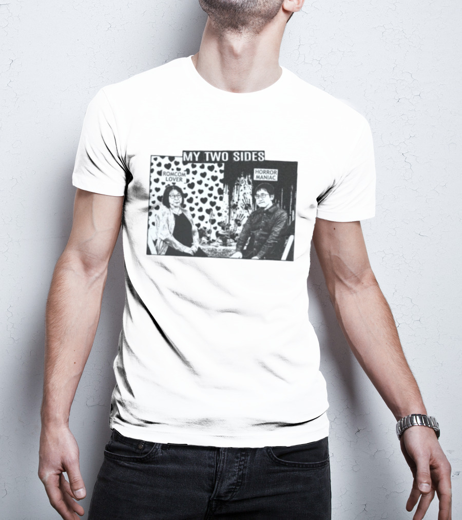 Rumiko Takahashi And Junji Ito My Two Sides Romcom Lover Horror Maniac T-Shirt