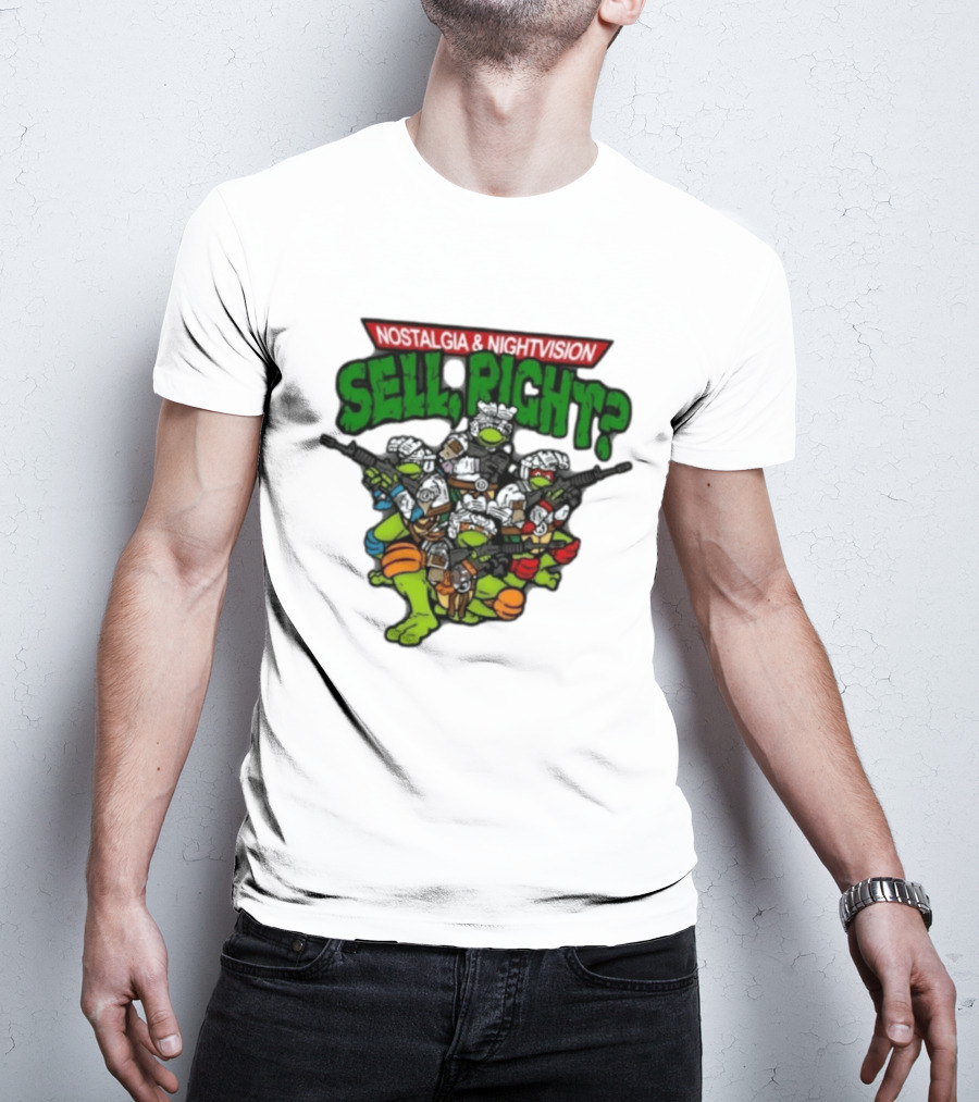 Nostalgia Nightvision TMNT Sell Right T-Shirt
