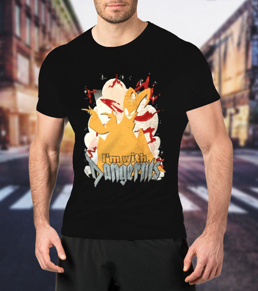 Adam Exorcist Hazbin Hotel I'm With Dangerous T-Shirt