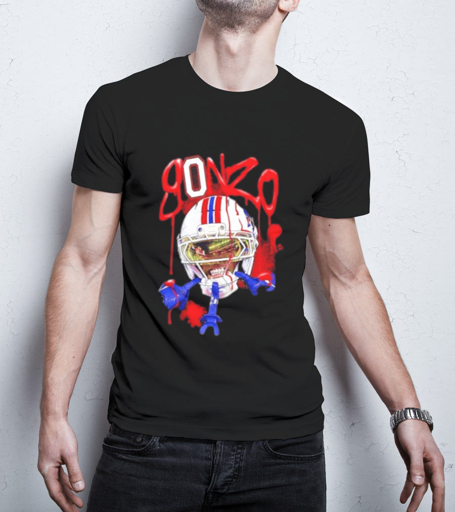 Christian Gonzalez Gonzo New England Patriots Football Helmets And Gear T-Shirt