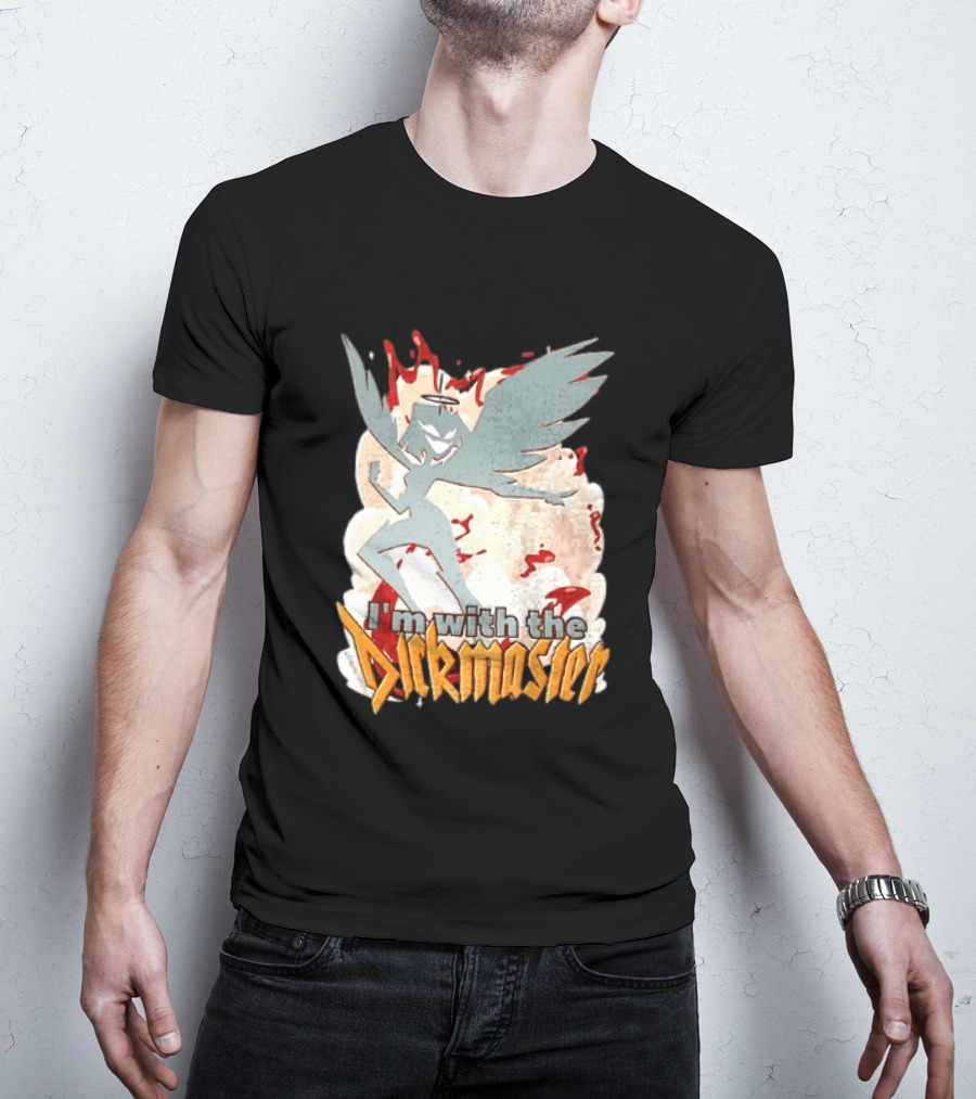 I'm With The Dickmaster Lute Hazbin Hotel Winged T-Shirt