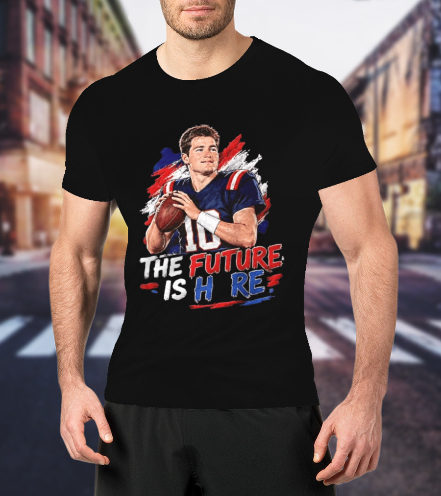 Mac Jones New England Patriots The Future Is Here Football T-Shirt