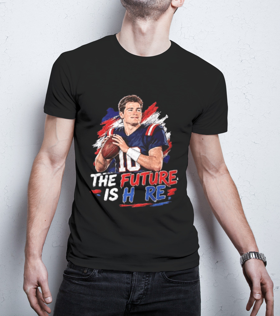 Mac Jones New England Patriots The Future Is Here Football T-Shirt