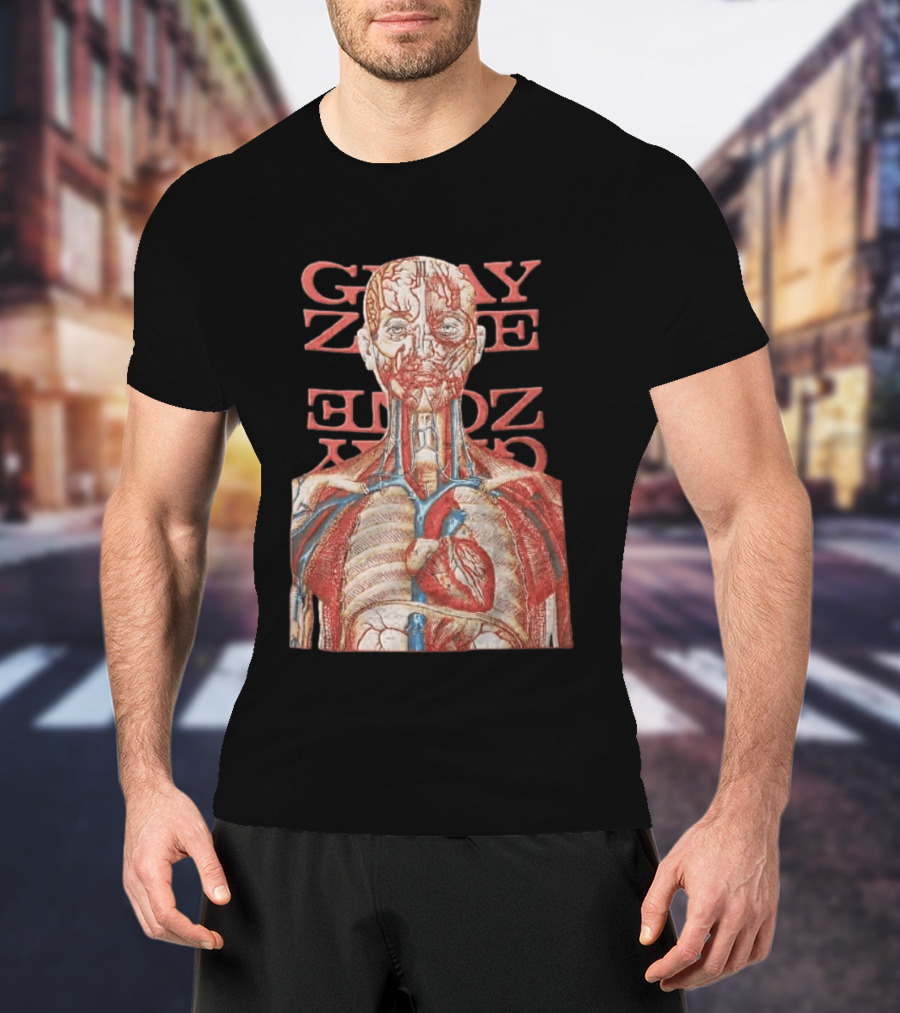 Gray Zone Anatomy Heart Illustration Adults Medical Revolutionize T-Shirt