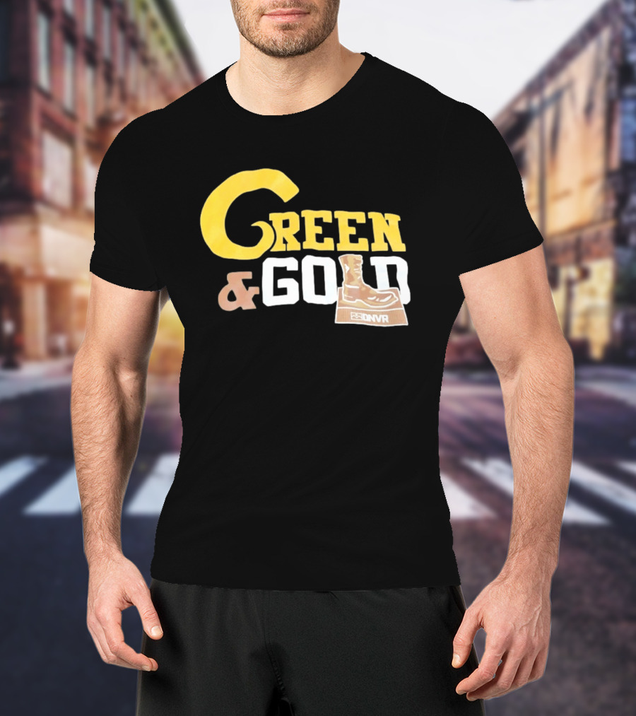 Green Gold Denver Boot Distressed DNVR T-Shirt