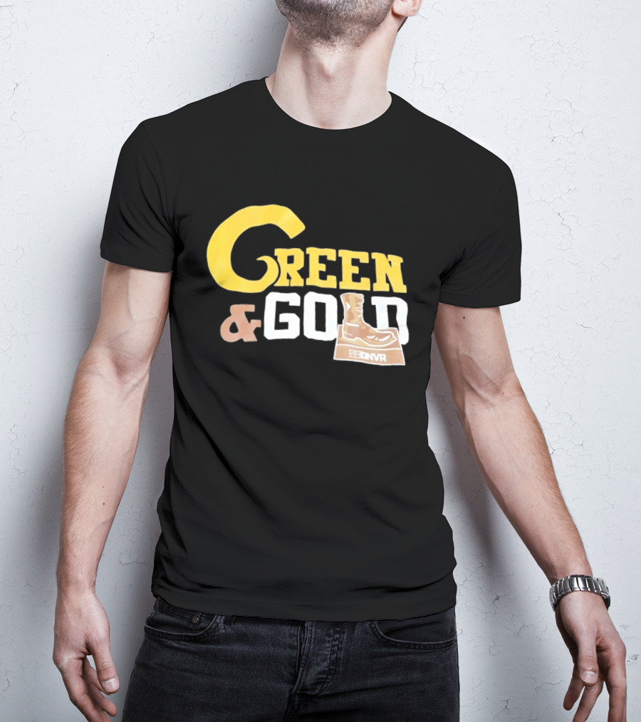 Green Gold Denver Boot Distressed DNVR T-Shirt