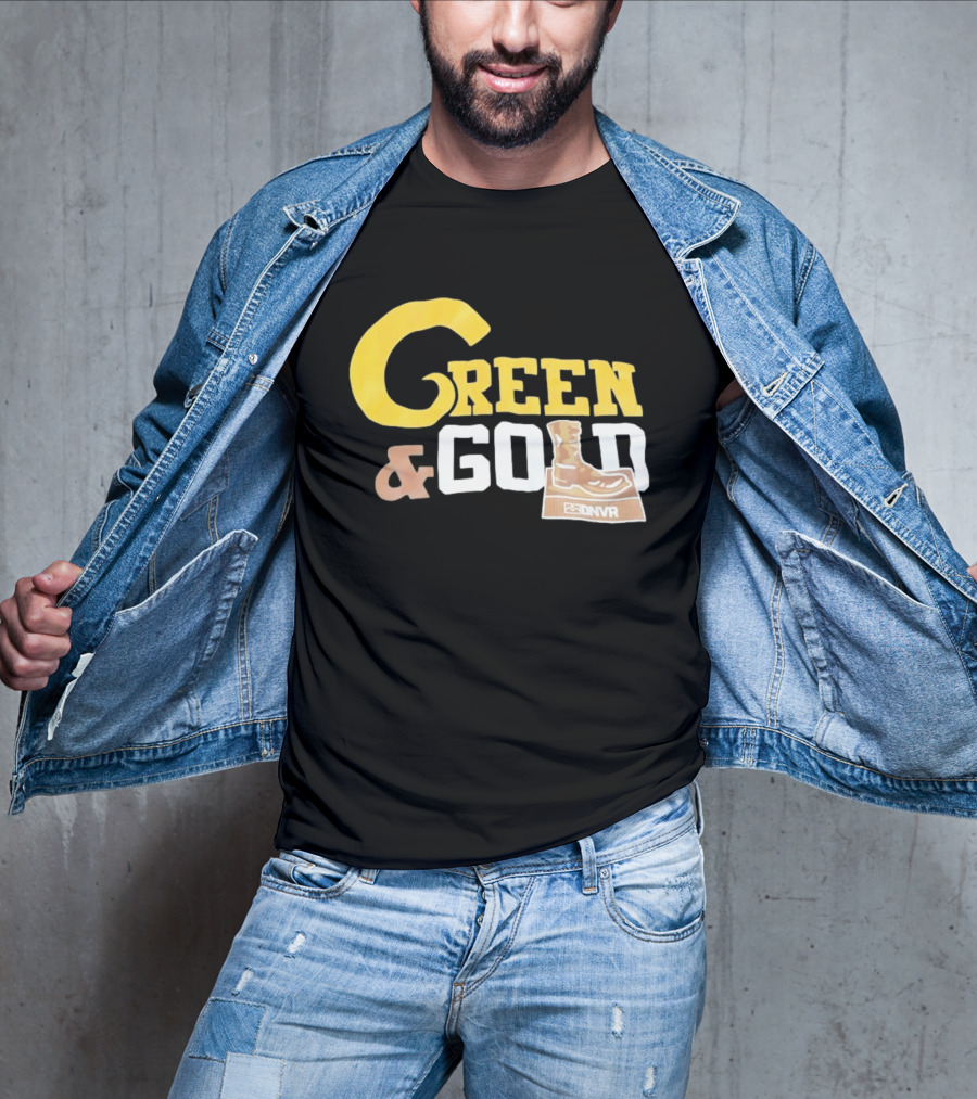 Green Gold Denver Boot Distressed DNVR T-Shirt