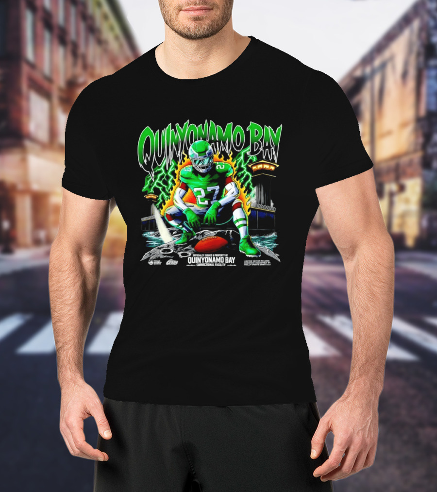 Quinyon Mitchell Quinyonamo Bay Philadelphia Eagles 27 Football T-Shirt