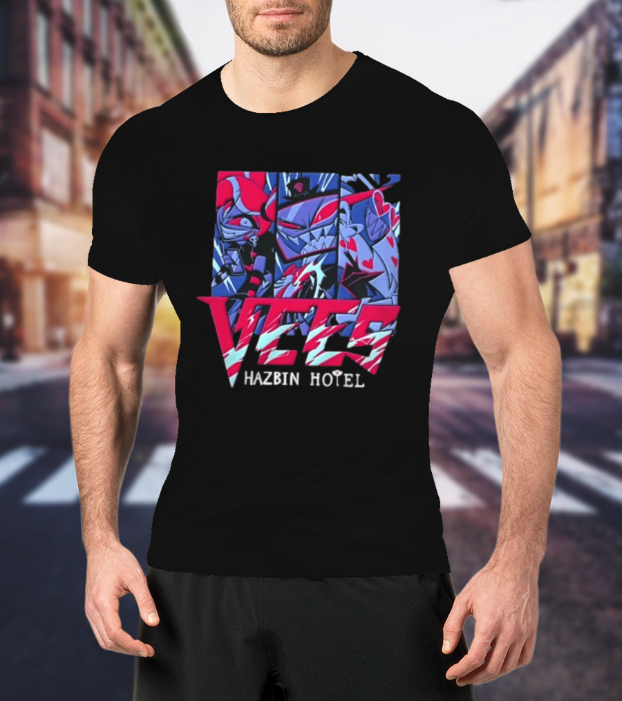 Vees Hazbin Hotel Cartoon Demon Characters T-Shirt