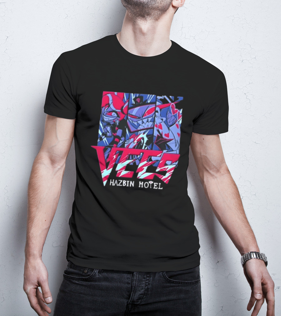 Vees Hazbin Hotel Cartoon Demon Characters T-Shirt