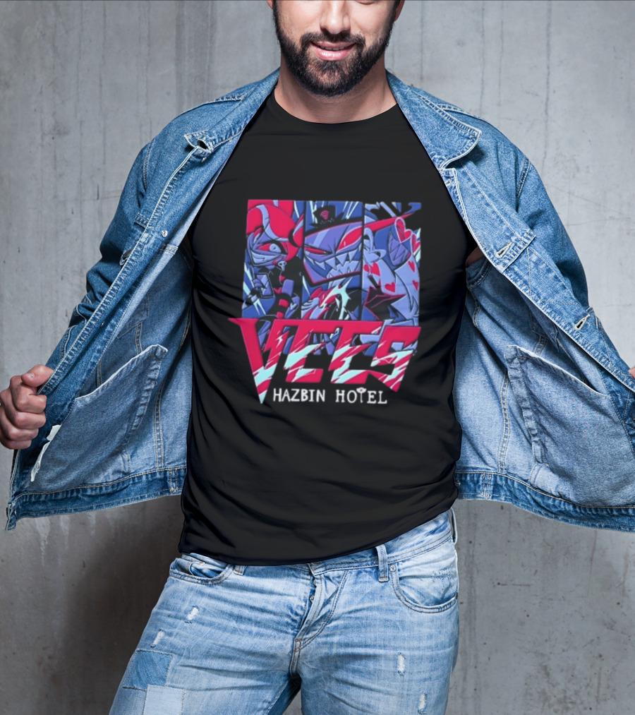 Vees Hazbin Hotel Cartoon Demon Characters T-Shirt