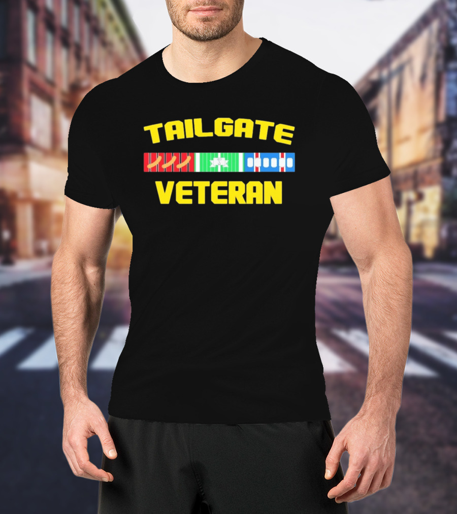 Tailgate Veteran Grilling Football Fanatic T-Shirt