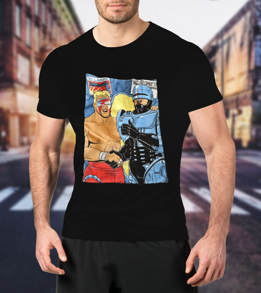 Ultimate Warrior TJ Lazer Robocop Capital Combat 90 T-Shirt