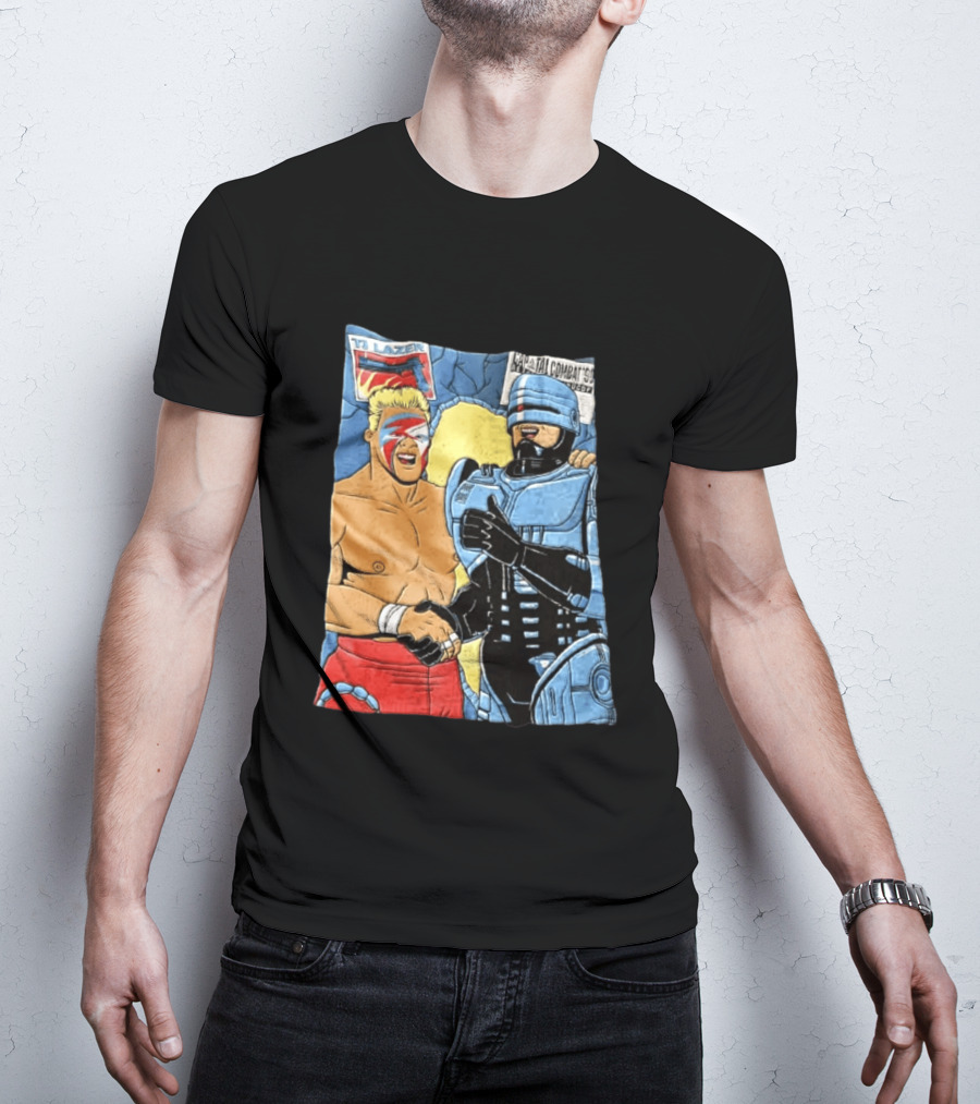 Ultimate Warrior TJ Lazer Robocop Capital Combat 90 T-Shirt