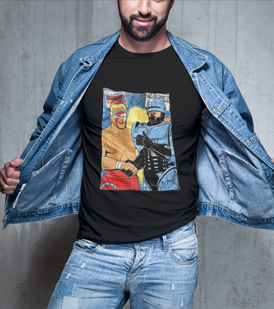 Ultimate Warrior TJ Lazer Robocop Capital Combat 90 T-Shirt