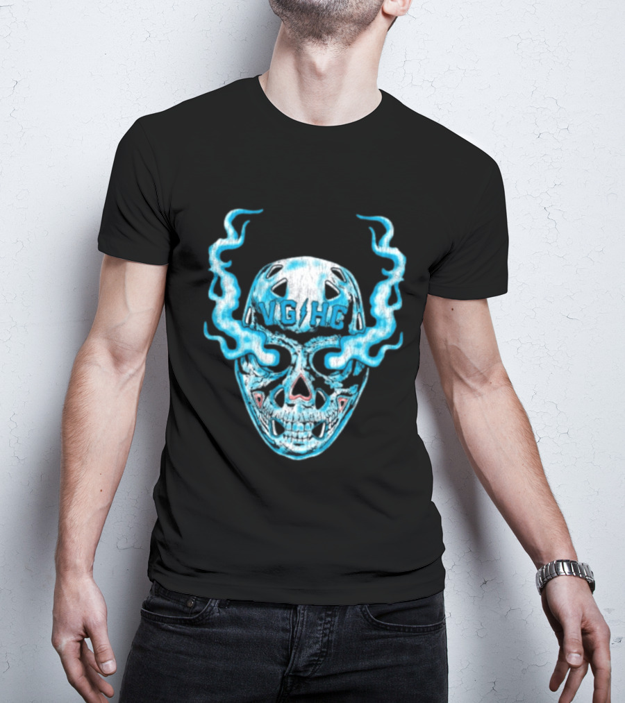 Violent Gentlemen Hockey Club VGHC Skull Mask Smoky Blue T-Shirt