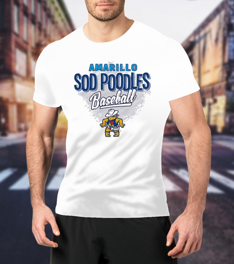 Amarillo Sod Poodles Baseball Team Logo MiLB T-Shirt