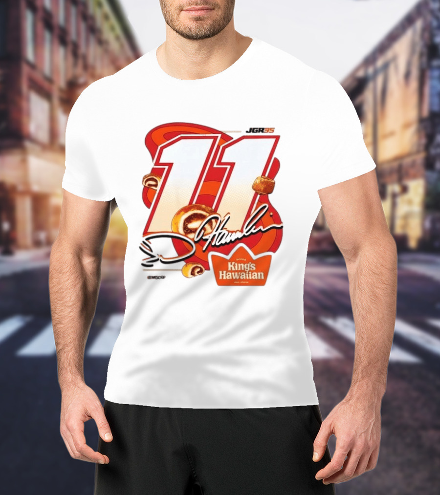 Denny Hamlin 11 JGR Nascar King's Hawaiian Cinnamon Bites T-Shirt