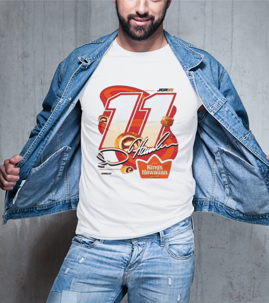 Denny Hamlin 11 JGR Nascar King's Hawaiian Cinnamon Bites T-Shirt