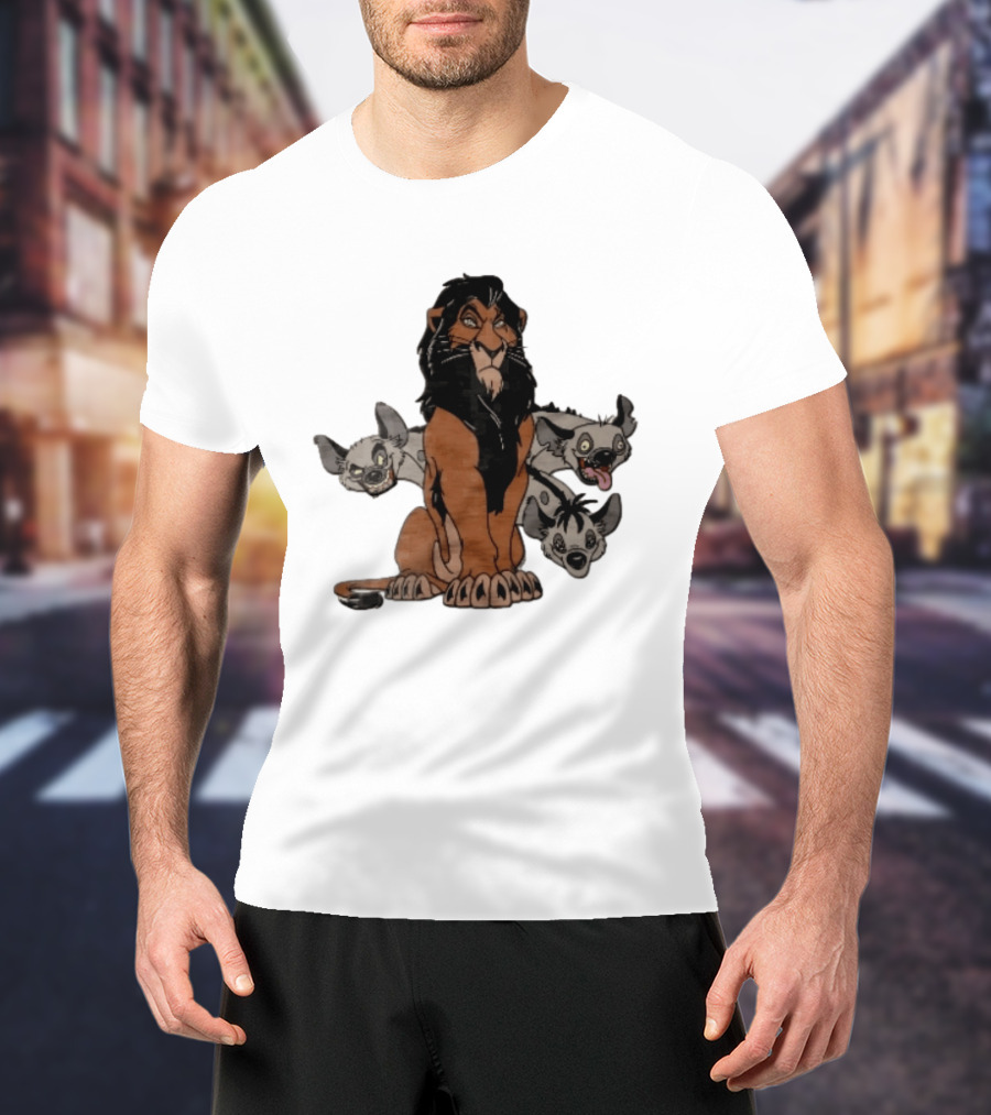 Disney The Lion King Scar And Hyenas Cartoon Characters T-Shirt