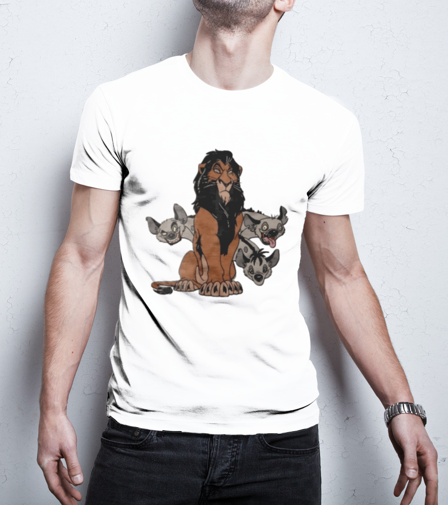 Disney The Lion King Scar And Hyenas Cartoon Characters T-Shirt