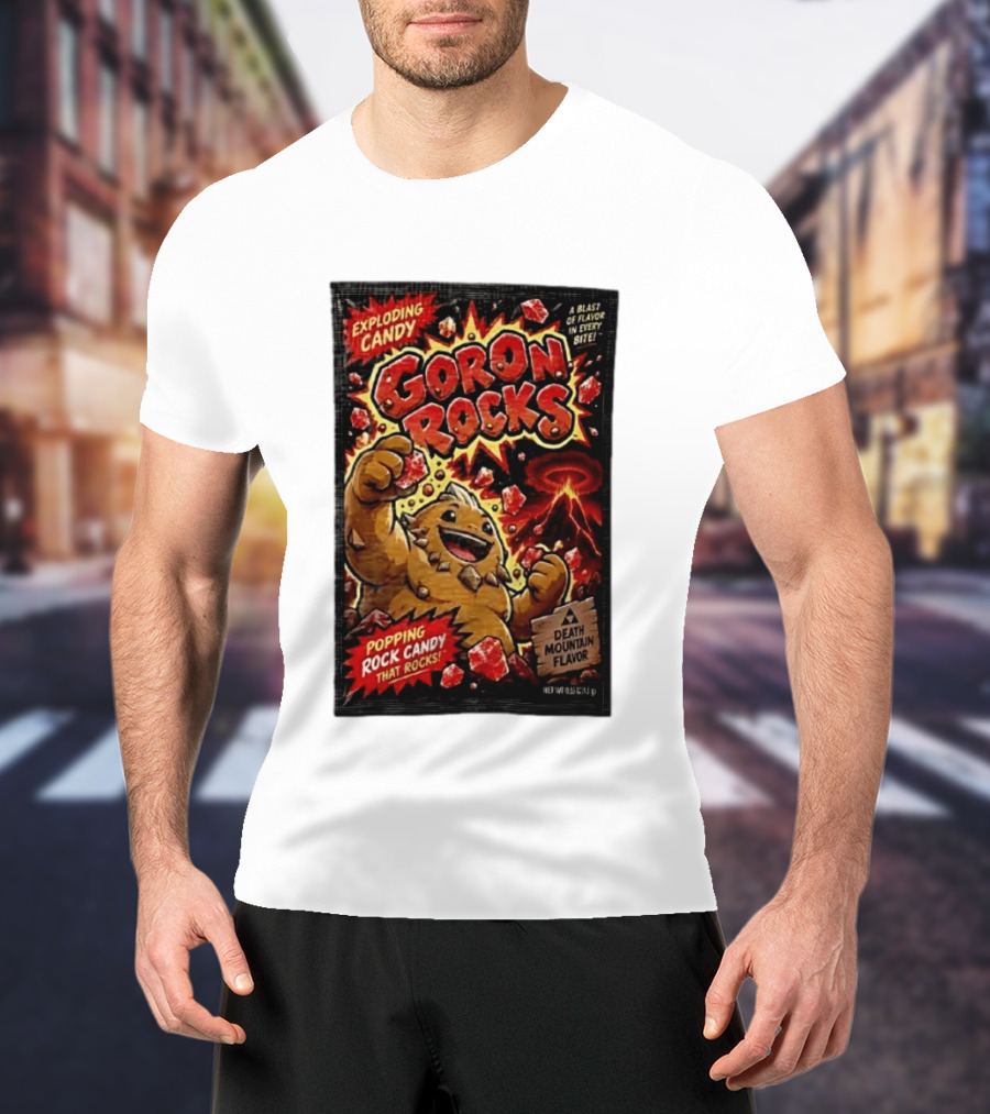 Exploding Candy Goron Rocks Death Mountain Flavor Popping Rock Candy That Rocks T-Shirt