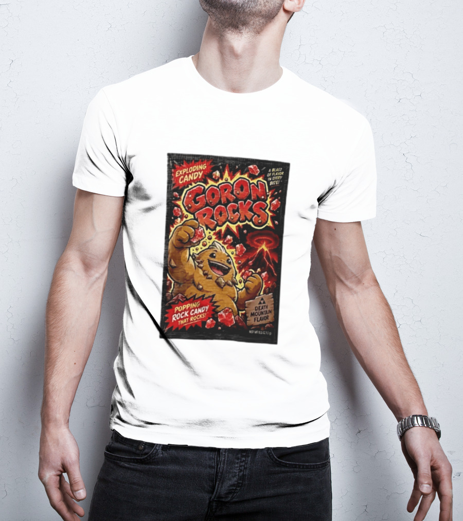 Exploding Candy Goron Rocks Death Mountain Flavor Popping Rock Candy That Rocks T-Shirt