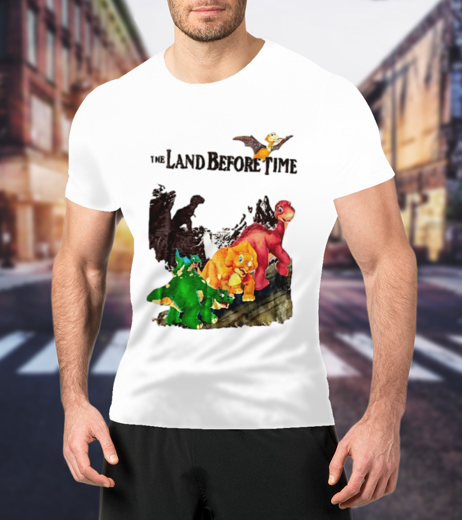 The Land Before Time Littlefoot Petrie Cera Spike Dinosaur Movie Youth T-Shirt