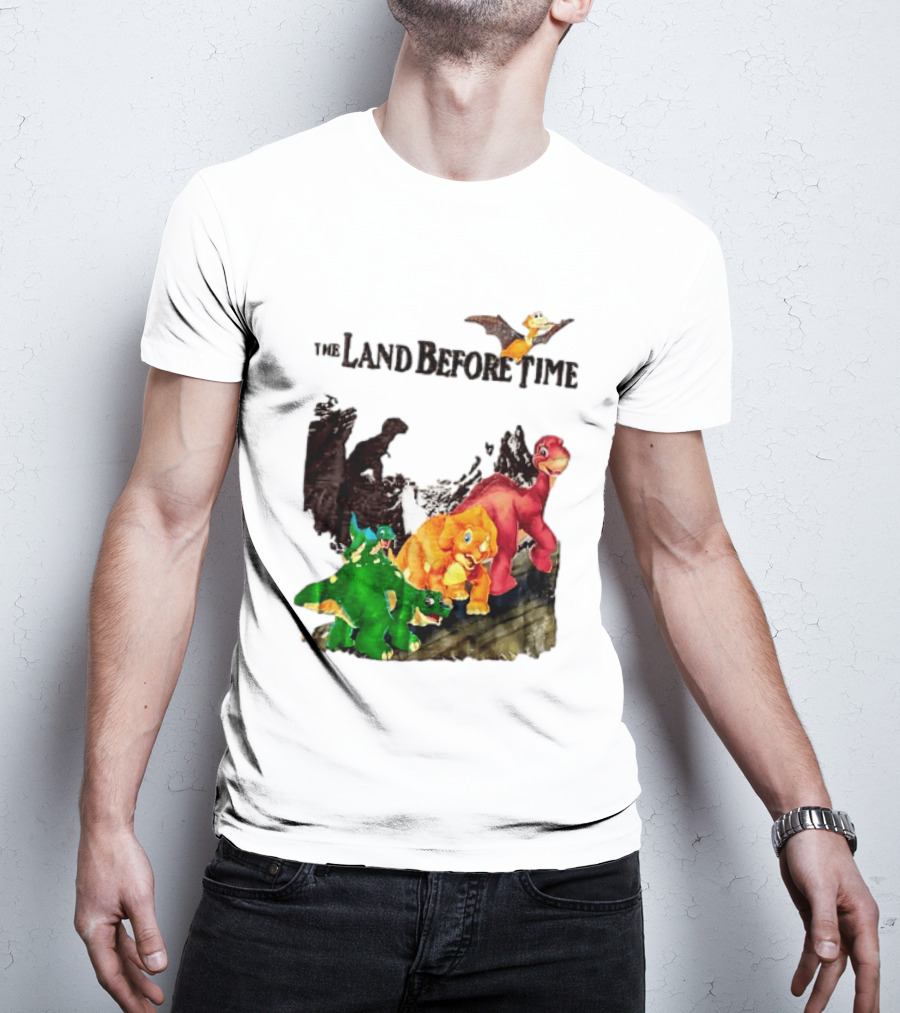 The Land Before Time Littlefoot Petrie Cera Spike Dinosaur Movie Youth T-Shirt