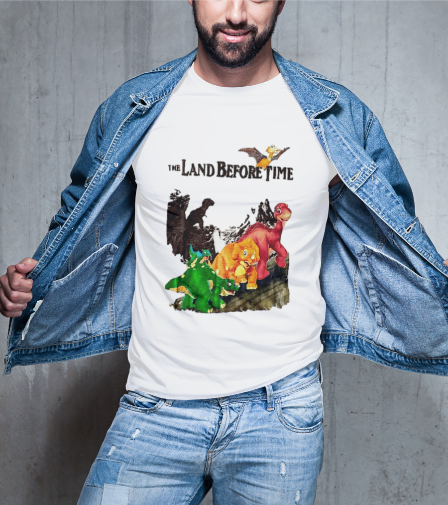 The Land Before Time Littlefoot Petrie Cera Spike Dinosaur Movie Youth T-Shirt