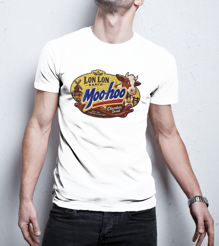 Lon Lon Ranch Moo Hoo Chocolate Drink Fuel For A Bigger Adventure Legend Of Zelda T-Shirt