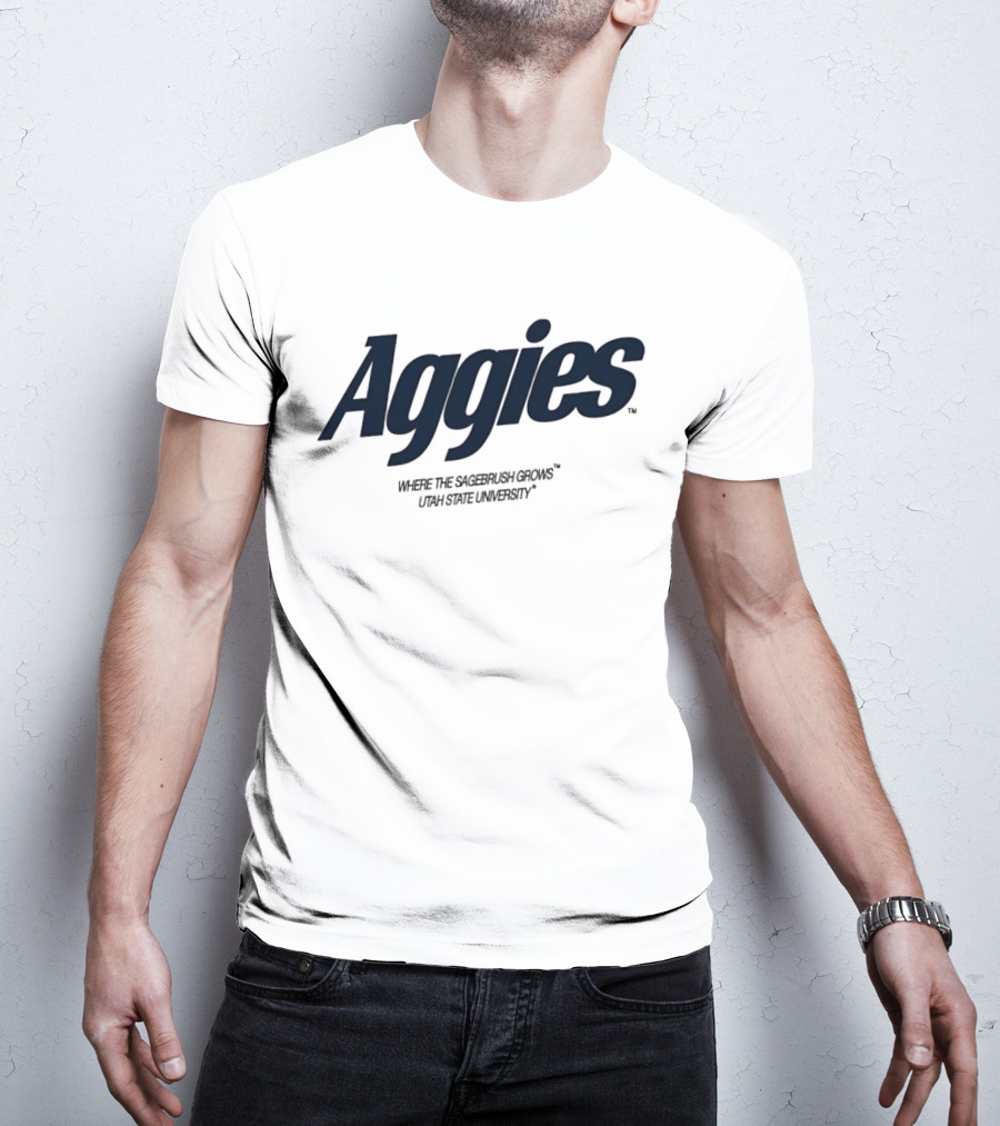 Aggies Where The Sagebrush Grows Utah State University T-Shirt