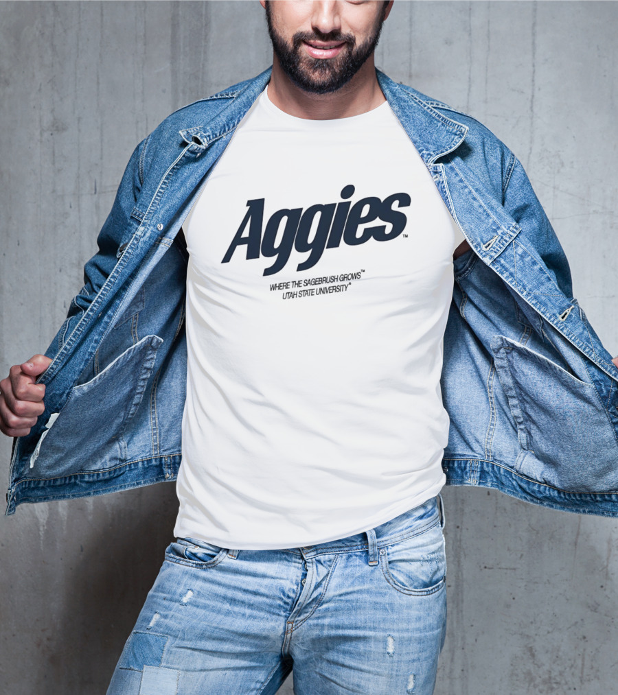 Aggies Where The Sagebrush Grows Utah State University T-Shirt