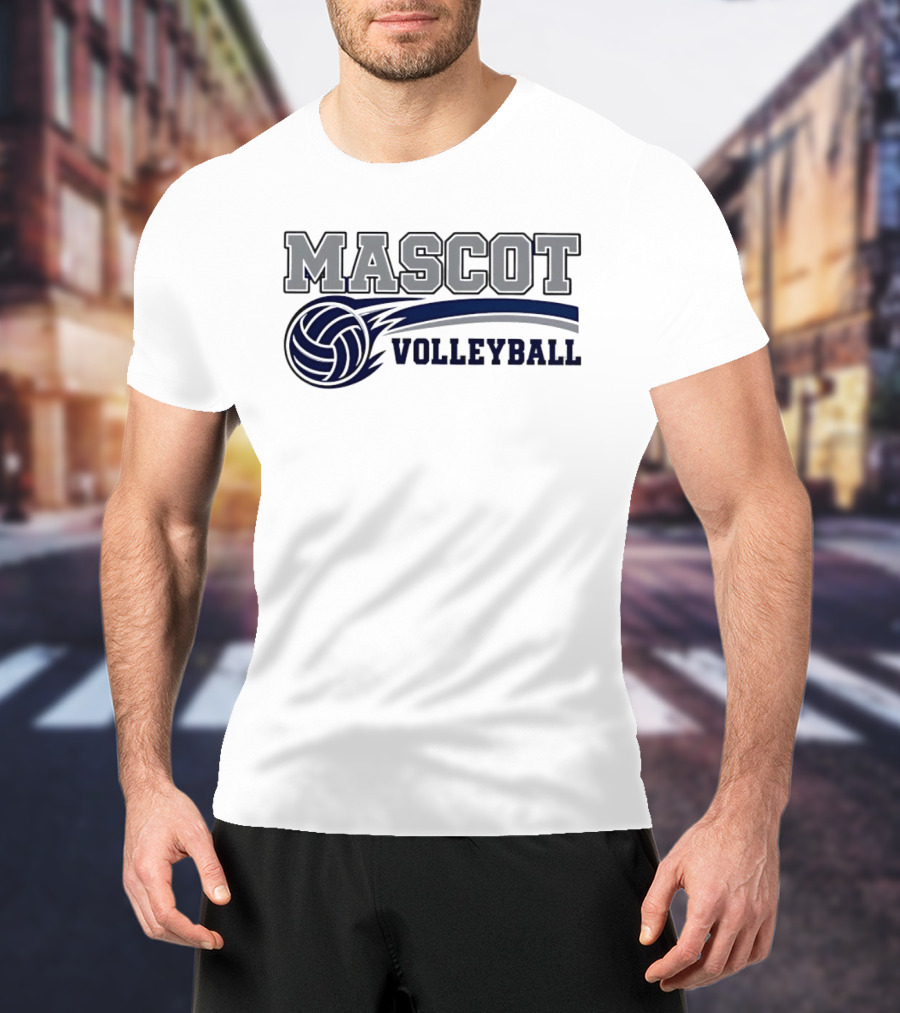 Mascot Volleyball Team Sports T-Shirt