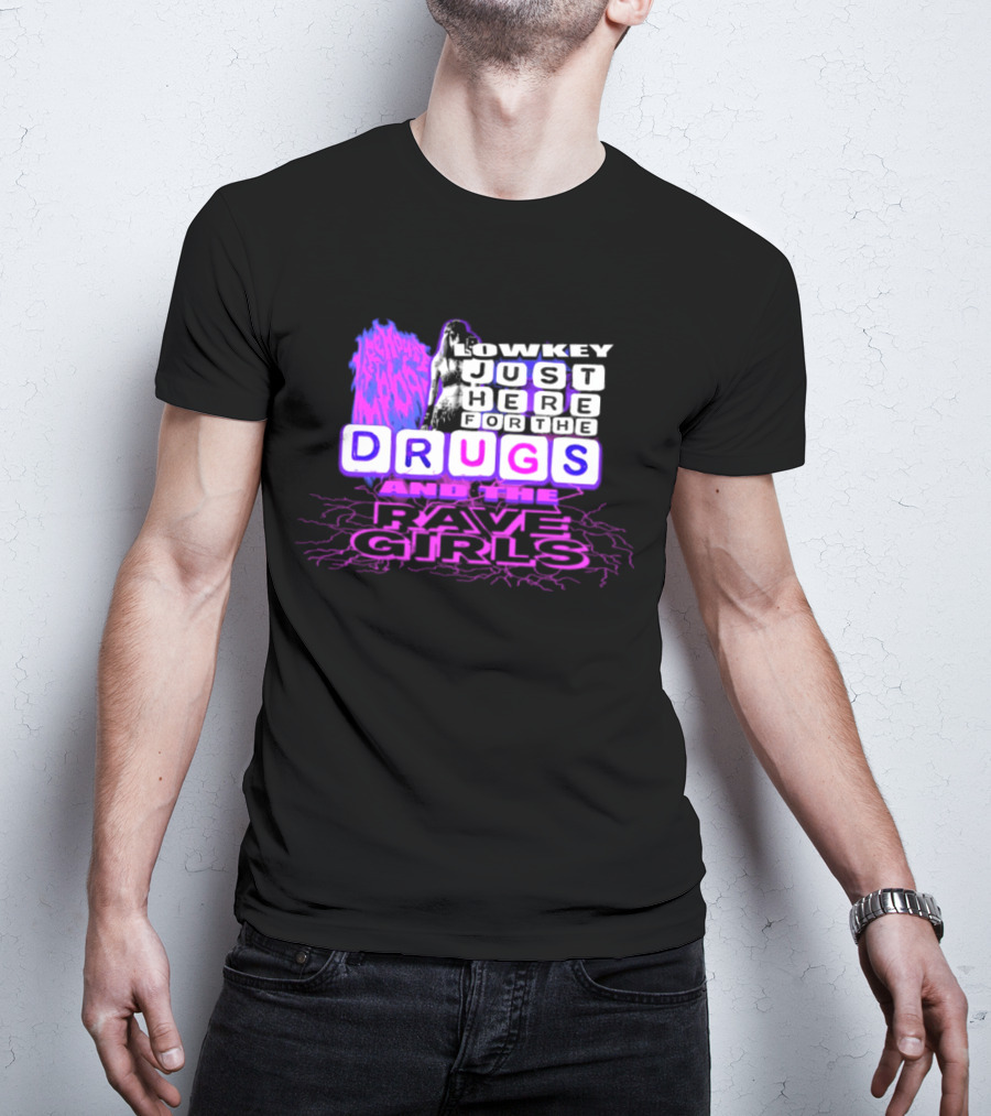 Lowkey Firehouse 666 Drugs Anti Life Rave Girls T-Shirt