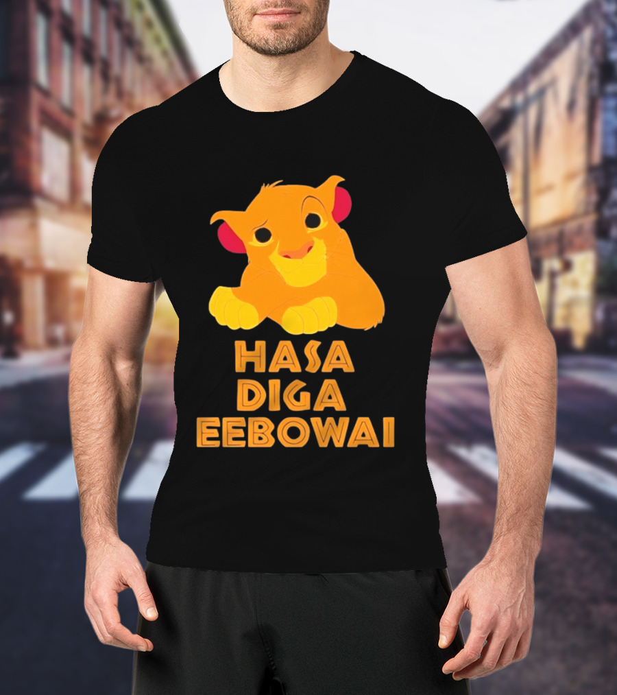 Simba Hasa Diga Eebowai Lion King Book Of Mormon T-Shirt