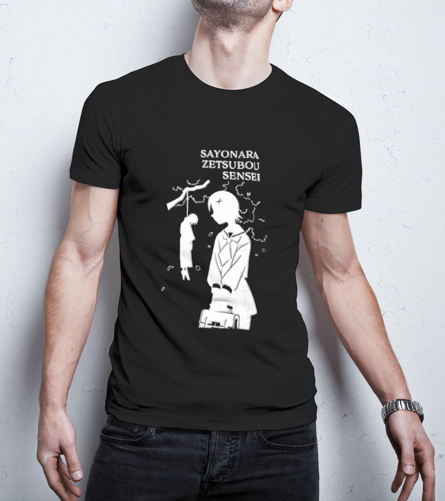 Sayonara Zetsubou Sensei Kafuka Fuura Nozomu Itoshiki T-Shirt