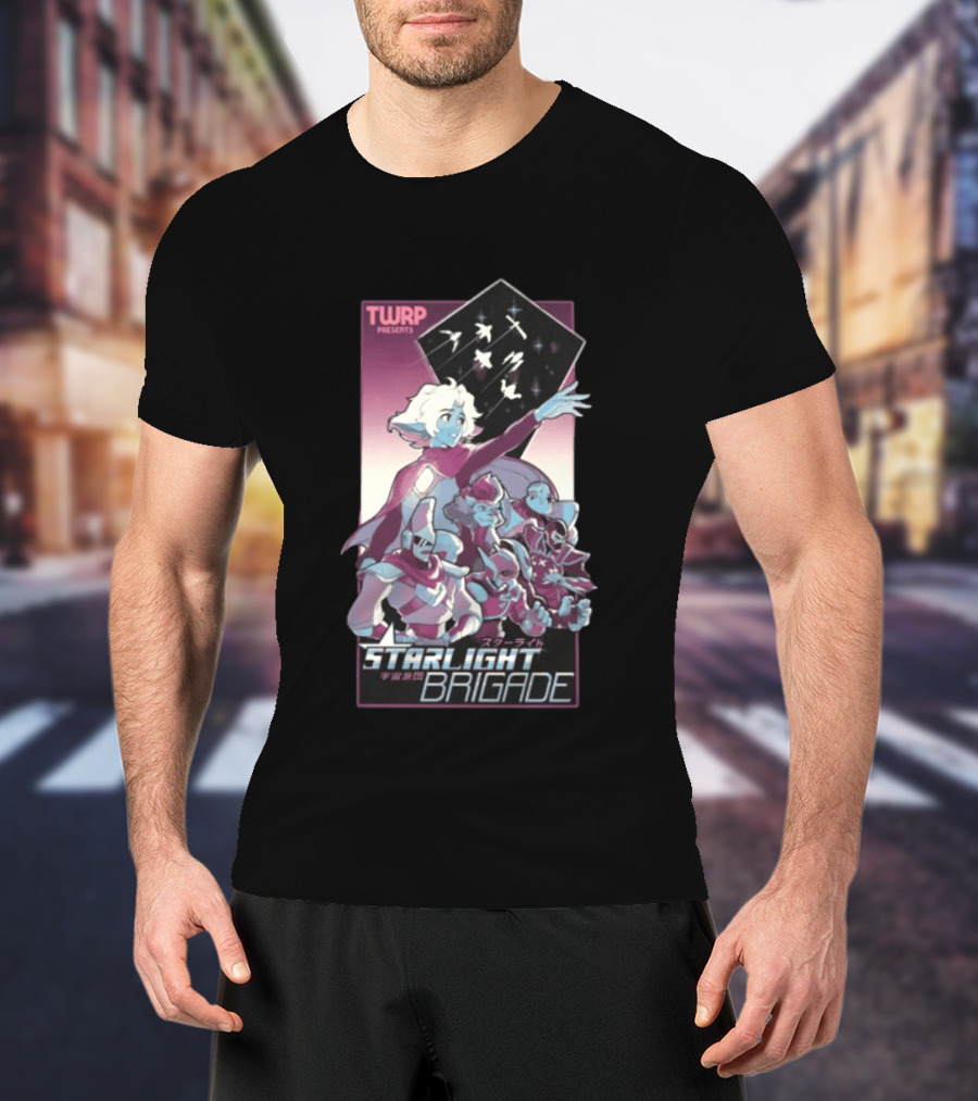 TWRP Presents Starlight Brigade Anime Style Longsleeve T-Shirt