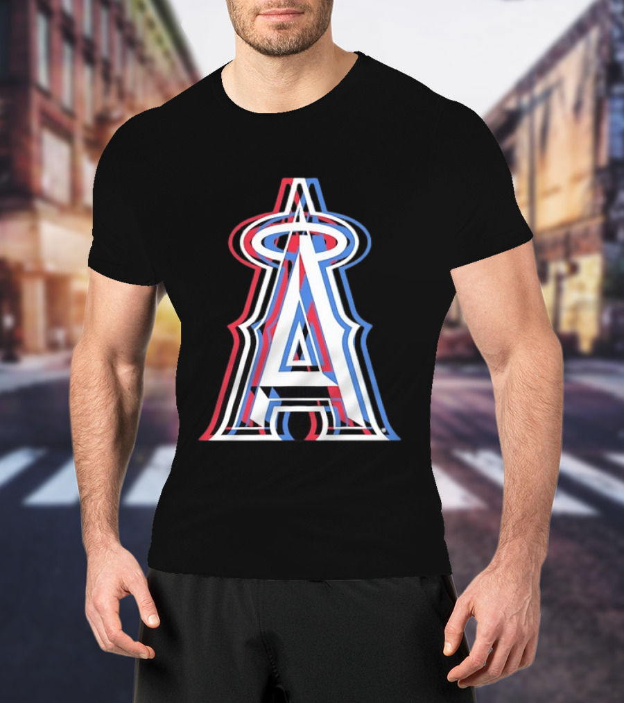 Los Angeles Angels Tri Color MLB Baseball T-Shirt