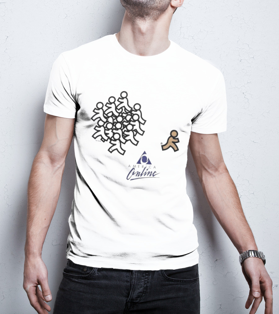 America Online AOL 92 00 90s Internet T-Shirt