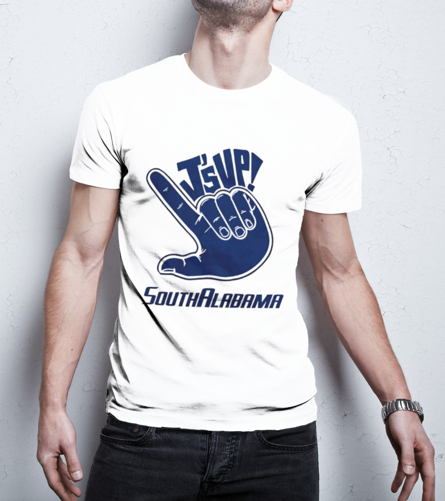 J's Up South Alabama Jaguars Hand Sign Fan Gear T-Shirt