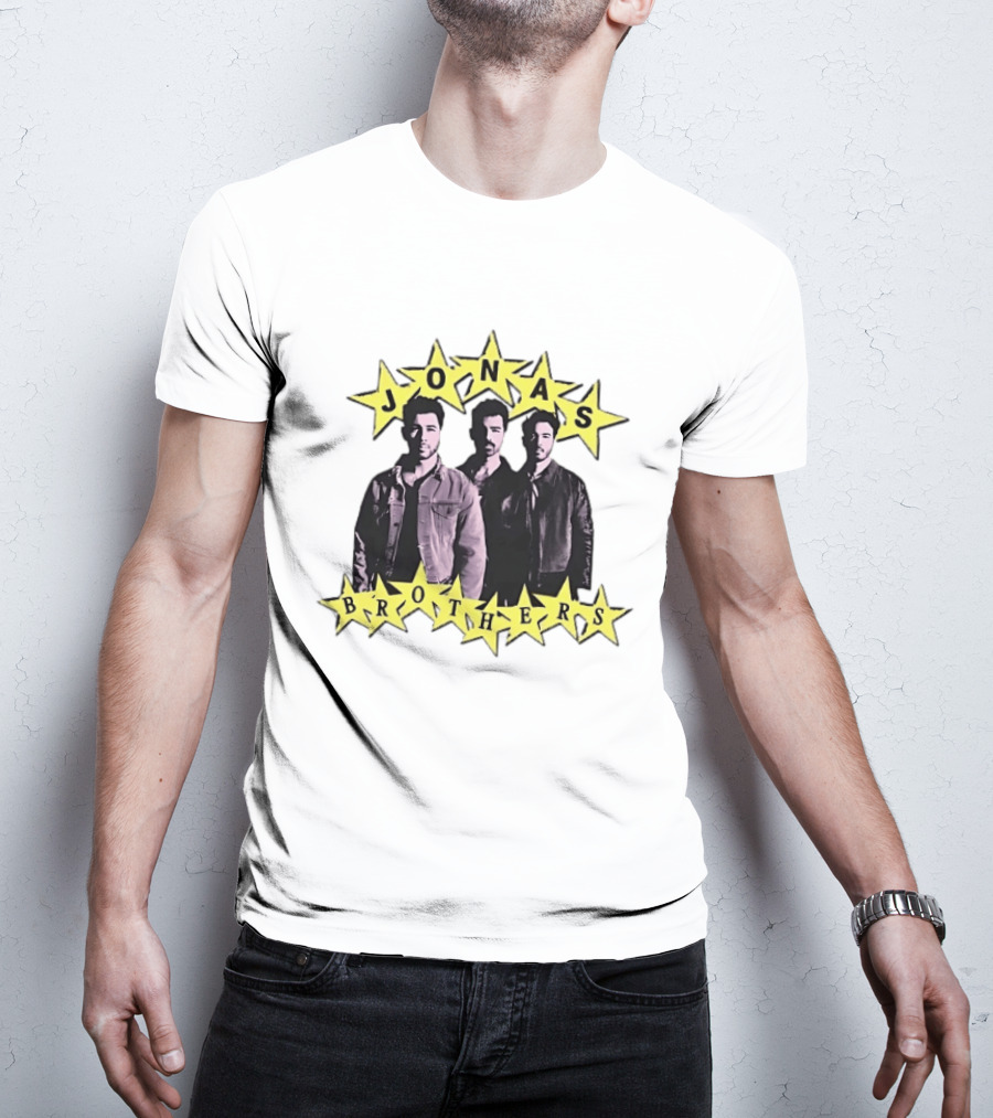Jonas Brothers Star Pop Band Iconic Music Trio T-Shirt