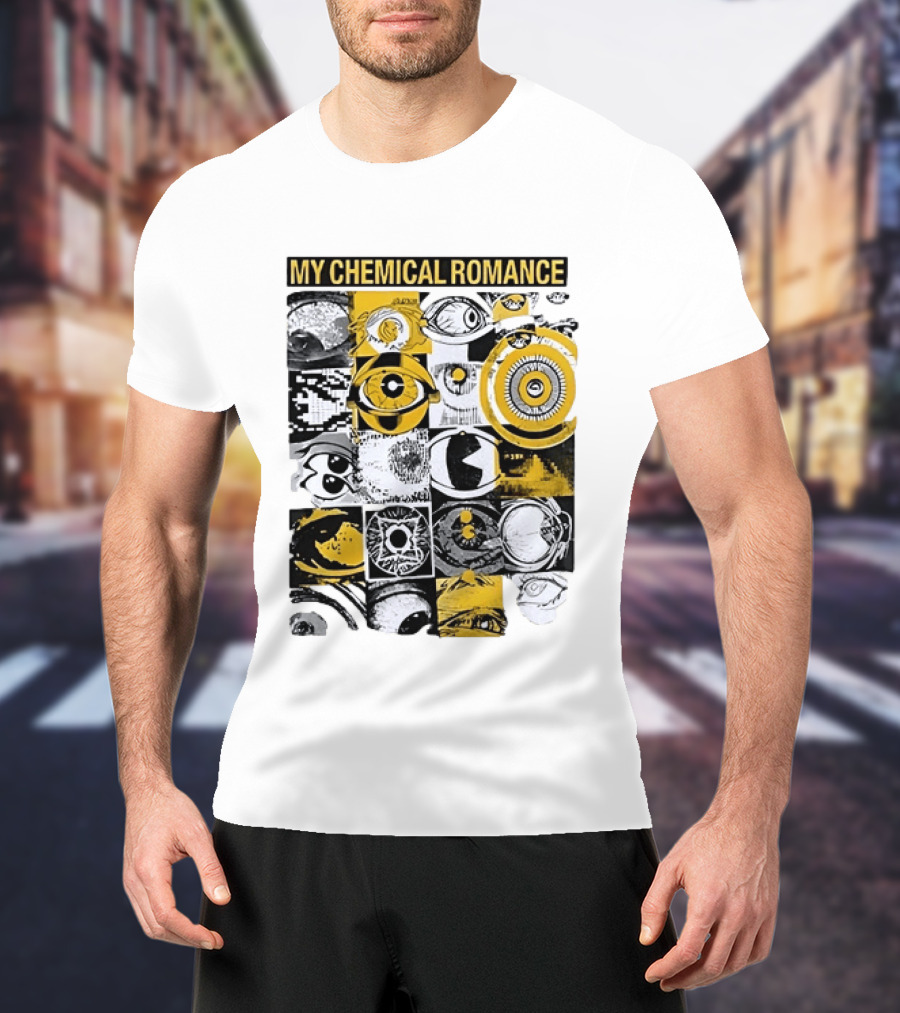 My Chemical Romance San Diego The Black Parade 2026 Petco Park Eye Collage T-Shirt