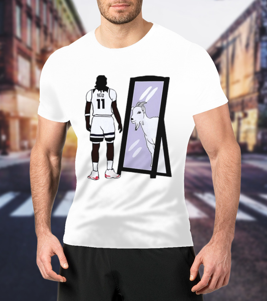 Naz Reid 11 Minnesota Timberwolves Looking Into Mirror Goat T-Shirt