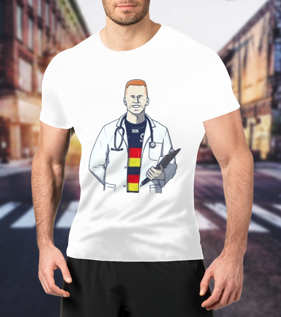 Reilly O'Brien Doctor Prescribed Adelaide Crows Stethoscope Tacos Top T-Shirt