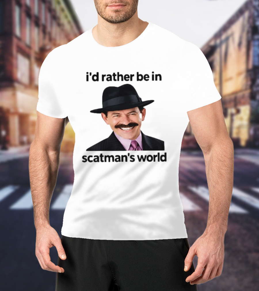 I'd Rather Be In Scatman's World Scatman John T-Shirt