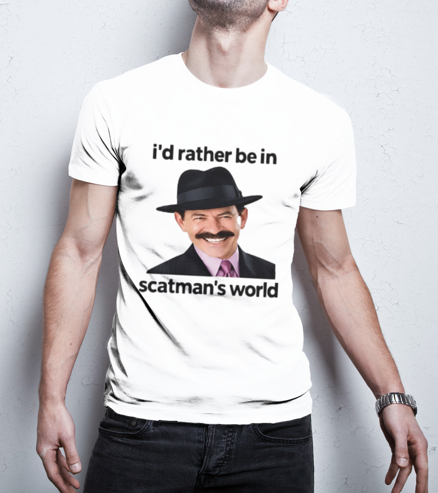I'd Rather Be In Scatman's World Scatman John T-Shirt