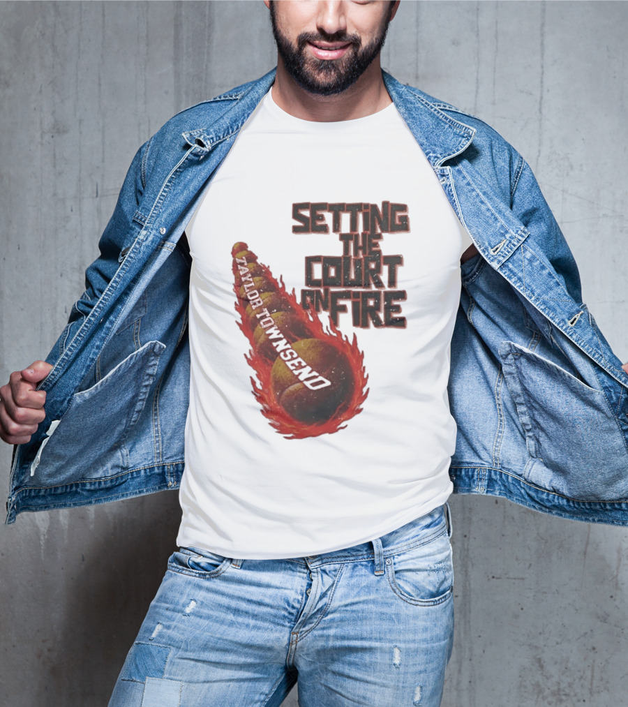 Taylor Townsend Setting The Court On Fire Tennis Flameball T-Shirt