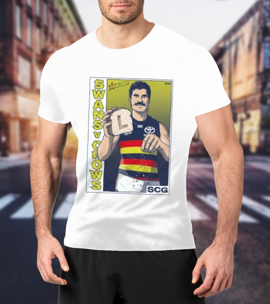 Swans Vs Crows Gameday SCG Salt Bae L Toast AFL Cartoon T-Shirt